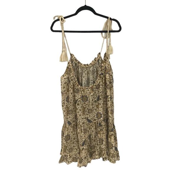 Ulla Johnson Trula Tie Shoulder Mini Dress Coverup In Citrus Size Medium - Picture 9 of 15